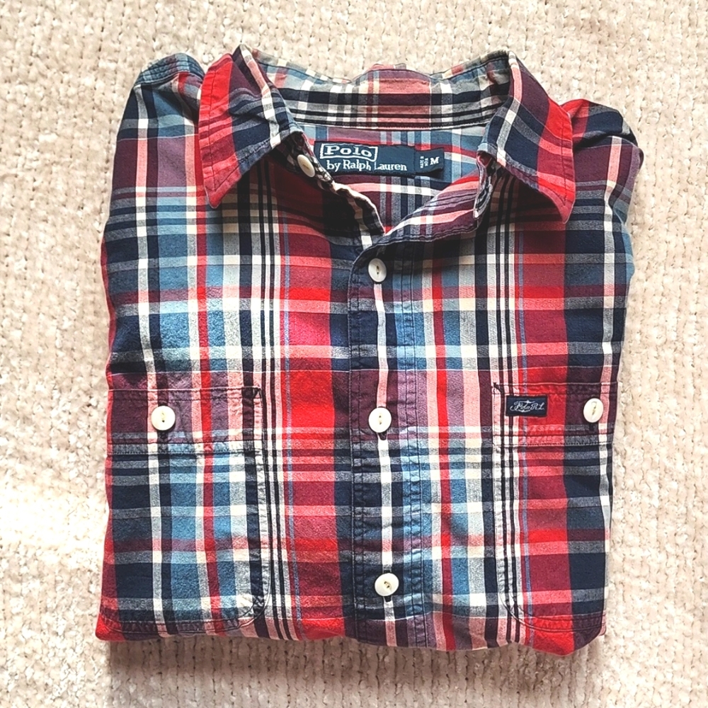 Men's Polo by Ralph Lauren Button Down.  EUC. M